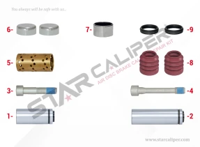 Caliper Guides & Seals Repair Kit