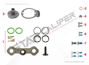 Adjusting Mechanism Gear Kit (Left)
