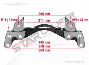 Caliper Carrier MAXX19 ( 19.5 - Right )