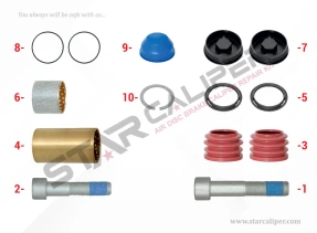 Caliper Guides & Seals Repair Kit 