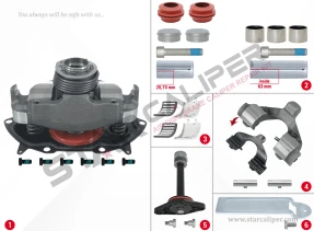 Caliper Complete Repair Set ( MAXX 22T 2.0 )