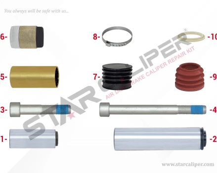Caliper Guides & Seals Repair Kit