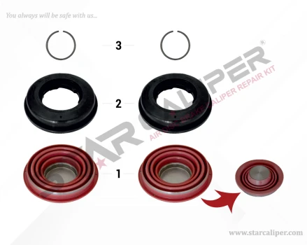 Caliper Piston Tappet & Seals Repair Kit