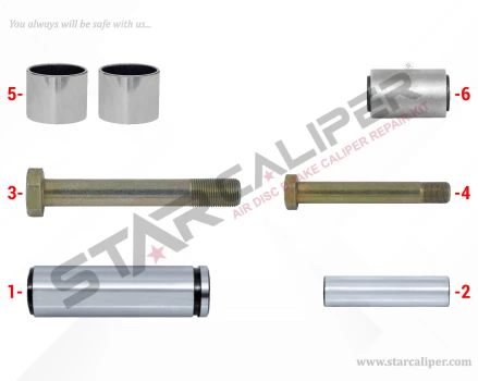 Caliper Guides & Seals Repair Kit