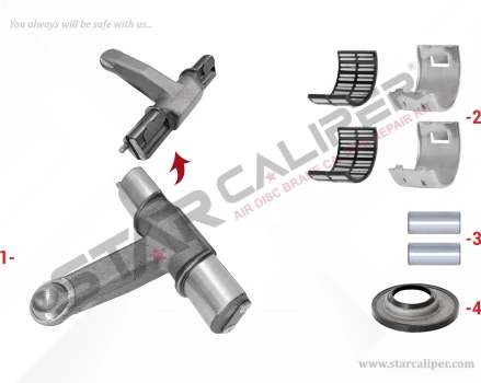 Lever Repair Kit (Radial - Front)
