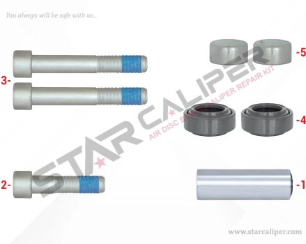 Caliper Guide & Seals Repair Kit