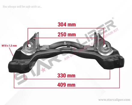 Caliper Carrier ( Elsa225 - 22.5 - Left )