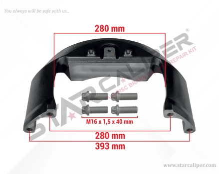 Caliper Bridge Kit (Renault 440 / Volvo 460)
