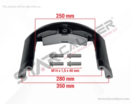 Caliper Bridge Kit (ROR Axle)