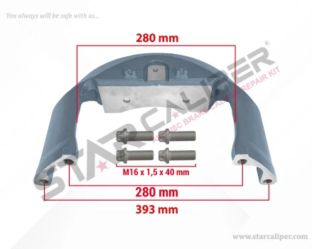 Caliper Bridge Kit (Renault 440 / Volvo 460)