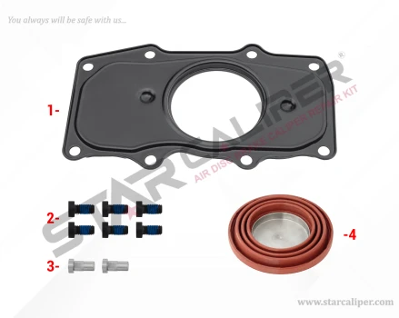 Caliper Cover Repair Kit (Right)