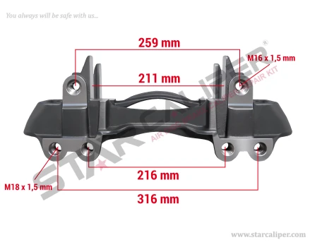 SAF Modul T Trailer Axle 22,5 Inch
