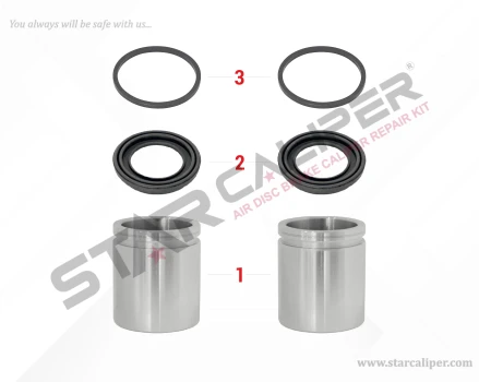 Caliper Piston & Seal Kit