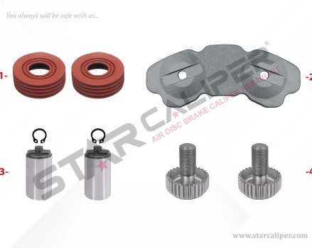 Caliper Tappet Plate & Bolt Repair Kit