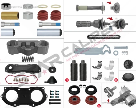 Caliper Complete Repair Set ( Knorr Bendix )