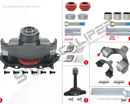 Caliper Complete Repair Set ( MAXX 22T 2.0 )