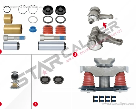 Caliper Repair Set (with Pin - New Model)