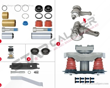 Brake Caliper Pad Repair Kit (With Pin)