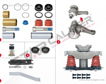 Brake Caliper Pad Repair Kit (With Pin)